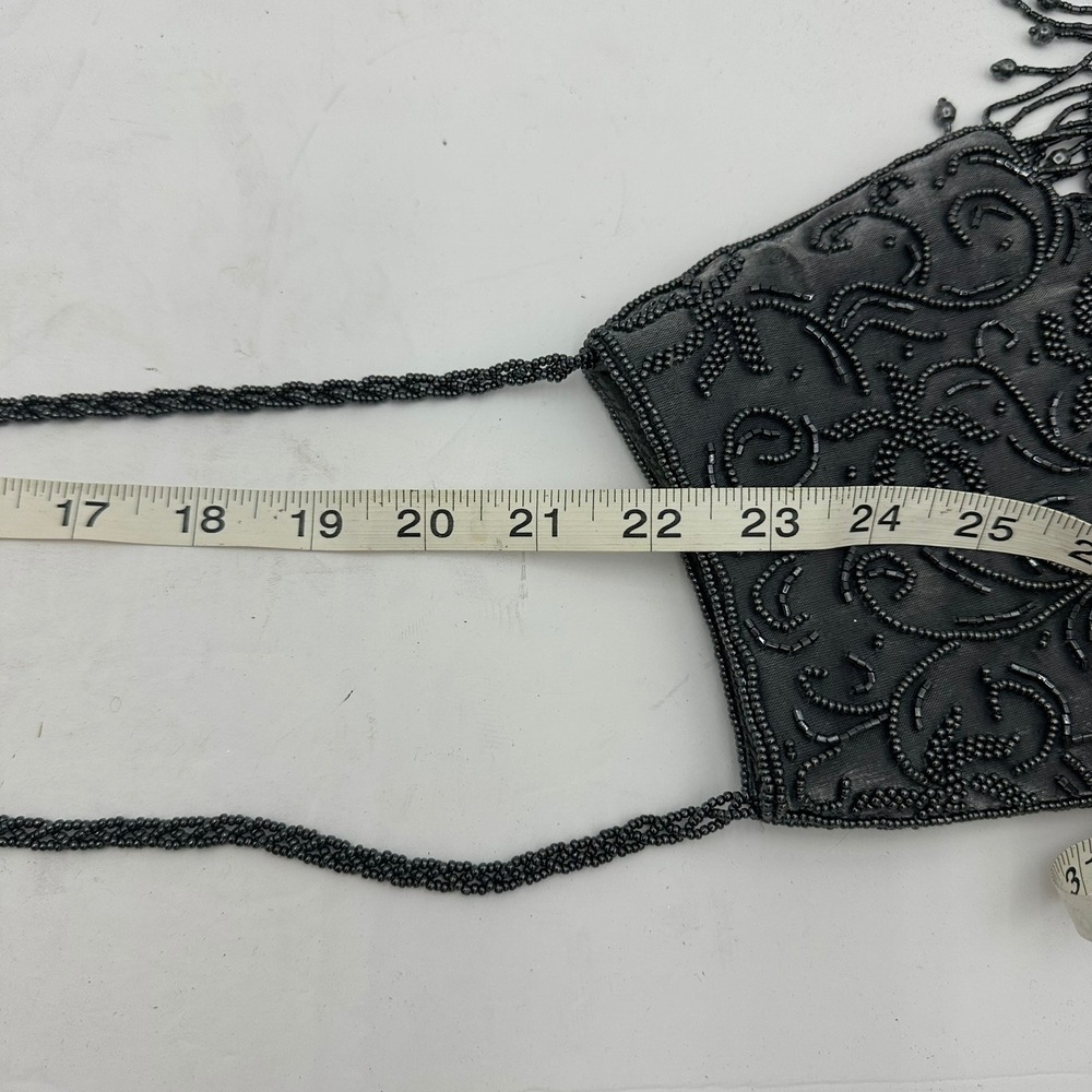Cache Womens Whimsigoth Beaded Velvet Evening Bag Cocktail Gatsby Prom - Picture 3 of 7